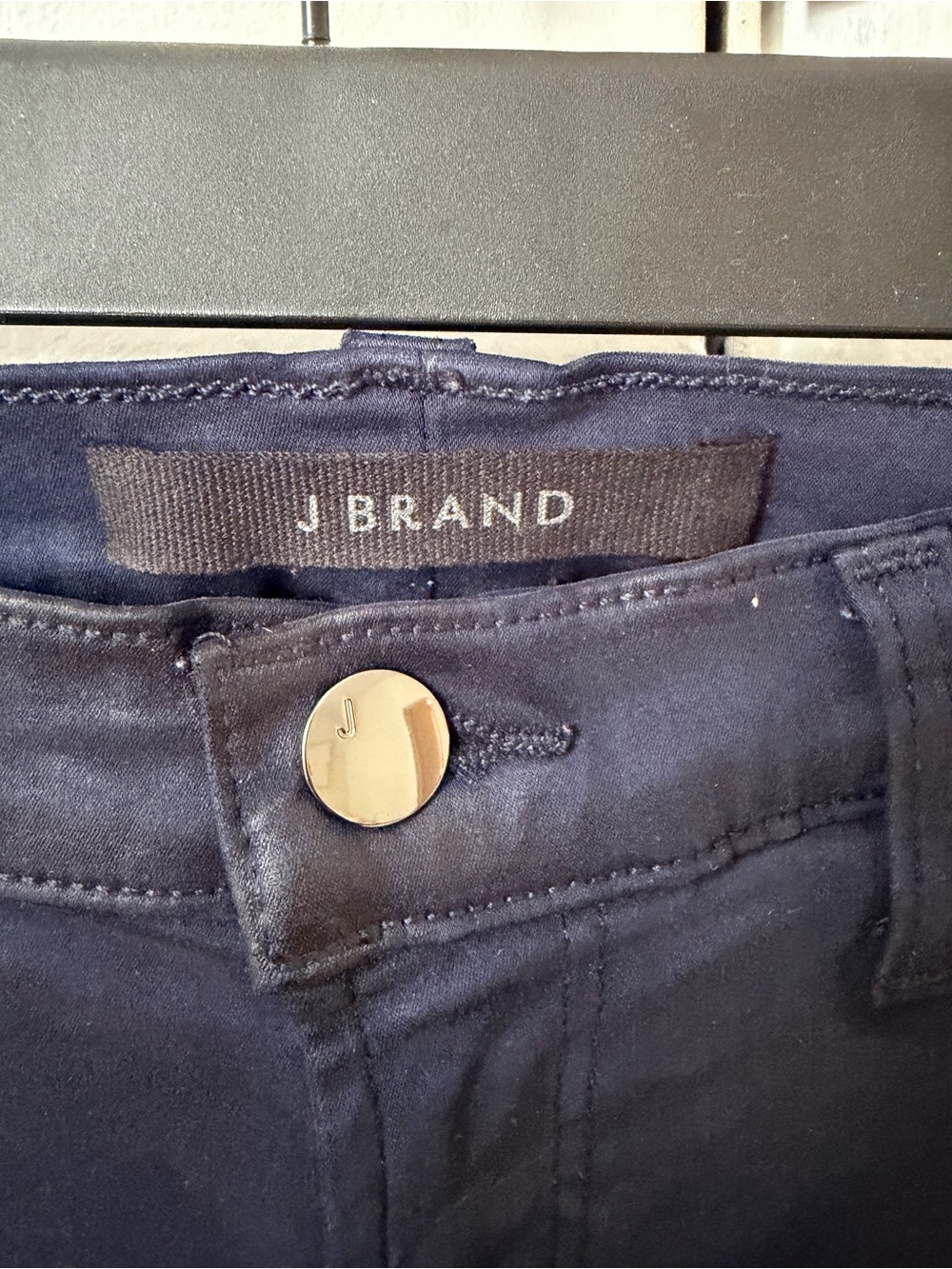 J Brand Dark Navy Coated Skinny Jeans - Picture 2 of 2
